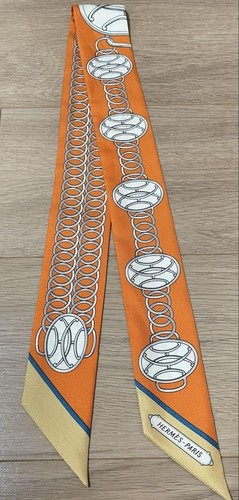 Hermes Twilly Lift Profile Cinta Naranja Accesorio Usado - Imagen 2 de 5