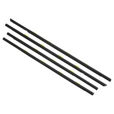 Weatherstrip Window Seal Trim Belt For Honda Civic 1996-2000 Pvc 4pcs Black