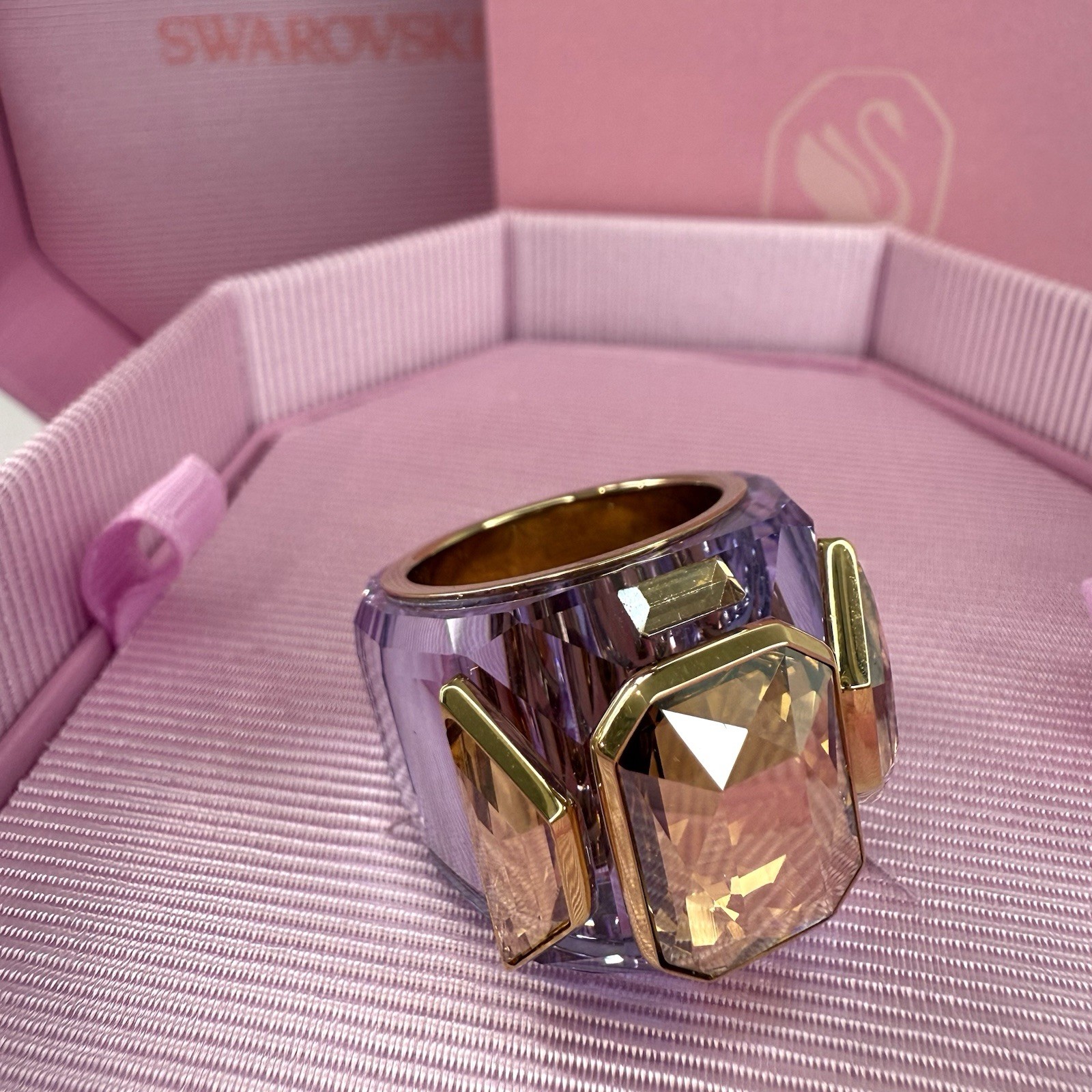 Swarovski Chroma Ring size 55 Purple