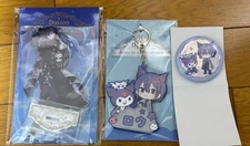 Koyanagi Rou Sanrio Collaboration Acrylic Stand Badge Rubber Keychain Set New