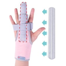 Finger Splint Brace Supports Index finger,middle finger,ring finger,y pink