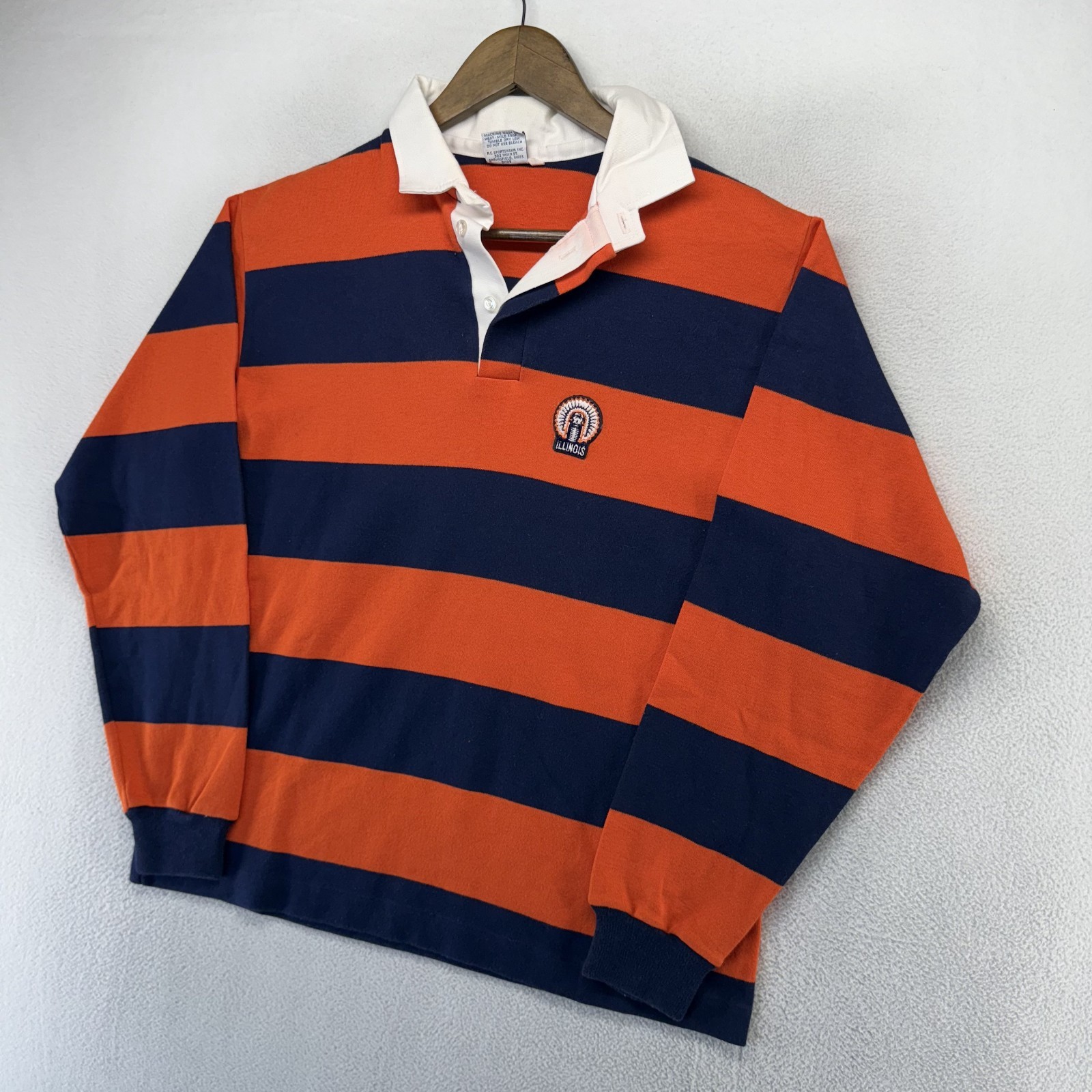 Vintage Illinois University Rugby Shirt Men