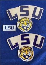 LSU Tigers" Football Helmet Side Decals/Front Bumper,Warning, Flag