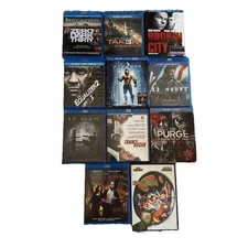 Lot Of 11 Blurays/Dvds Action/Thrillers Films
