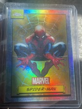 2024 Topps Chrome Marvel Spider-Man Refractor 1 Marvel Chrome 1st Year SPIDERMAN