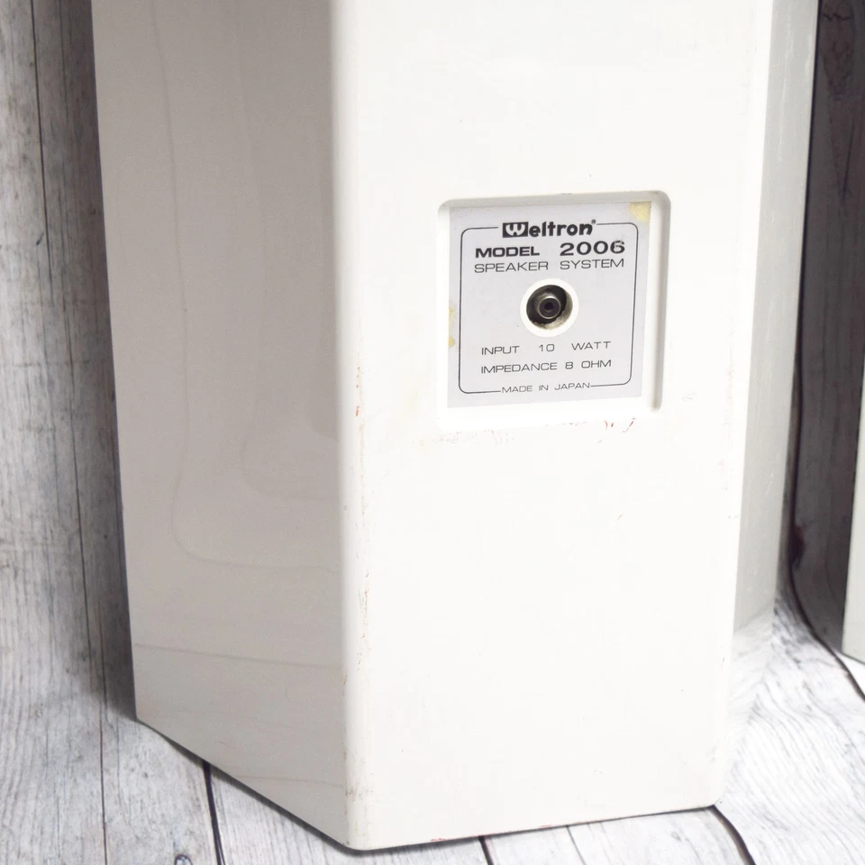 Altavoces estéreo Weltron 2006 vintage blancos - Envío gratuito Foto 3 de 4