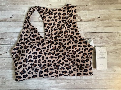 Fabletics Women's Sports Bra Leopard Print Size Large