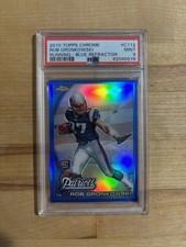 2010 Topps Chrome ROB Gronkowski Blue Refractor /199 RC Rookie PSA Graded Mint 9