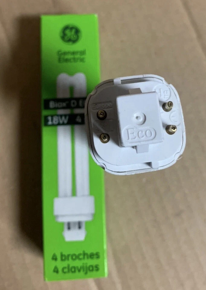 General Electric Biax D Eco Compact Fluorscent Lamp 18W 4 Pin 97600 Qty:2 - Image 4 of 4