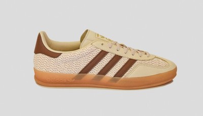 adidas Gazelle Indoor Sneaker Low Top Schnürschuhe Sand Strata/Brown JS1418
