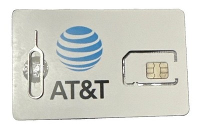 AT&T 5G & 4G TRIPLE SIM CARD ''3 IN 1''  NANO 4FF 4G 5G LTE GSM   ATT NEW