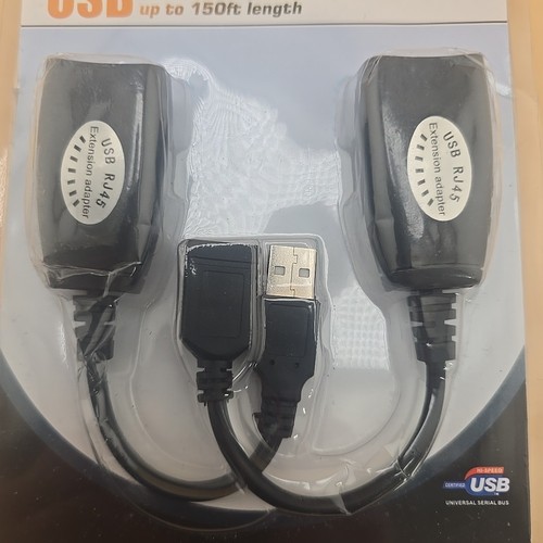 Sabrent USBRJXT Câble d'extension haute vitesse USB Rj45 adaptateur d'extension jusqu'à 150 pieds - Photo 2/5