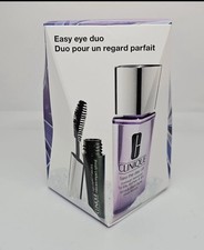 Clinique NIB Set “Easy Eye Duo”  2pc Mascara 0.14 oz Make Up Remover 1.7 oz