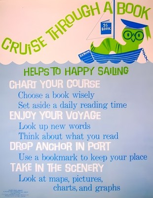 Cruise Through a Book Educational Poster - Multiple Sizes Available