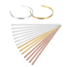 16Pcs Bracelet Blanks 1/4 x 6inch Bangle Blanks Cuff Bracelet Blanks