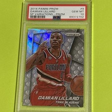 2014 Panini Prizm Damian Lillard SP Variations #9 Trailblazers PSA 10! Rare Card