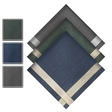 Mens Handkerchiefs Cotton Handkerchiefs for Men Soft Mens Hankies Assorted Me...
