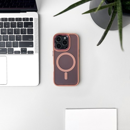 Etui Glitter Case MagSafe na iPhone 16 Pro Max - różowe z brokatem - Zdjęcie 9 z 10