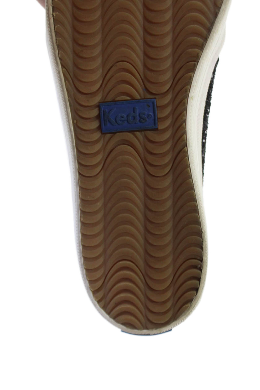 Keds x Kate Spade Women's Sparkle Rubber Sole Slide Sneaker Black Size 6 thumbnail 5
