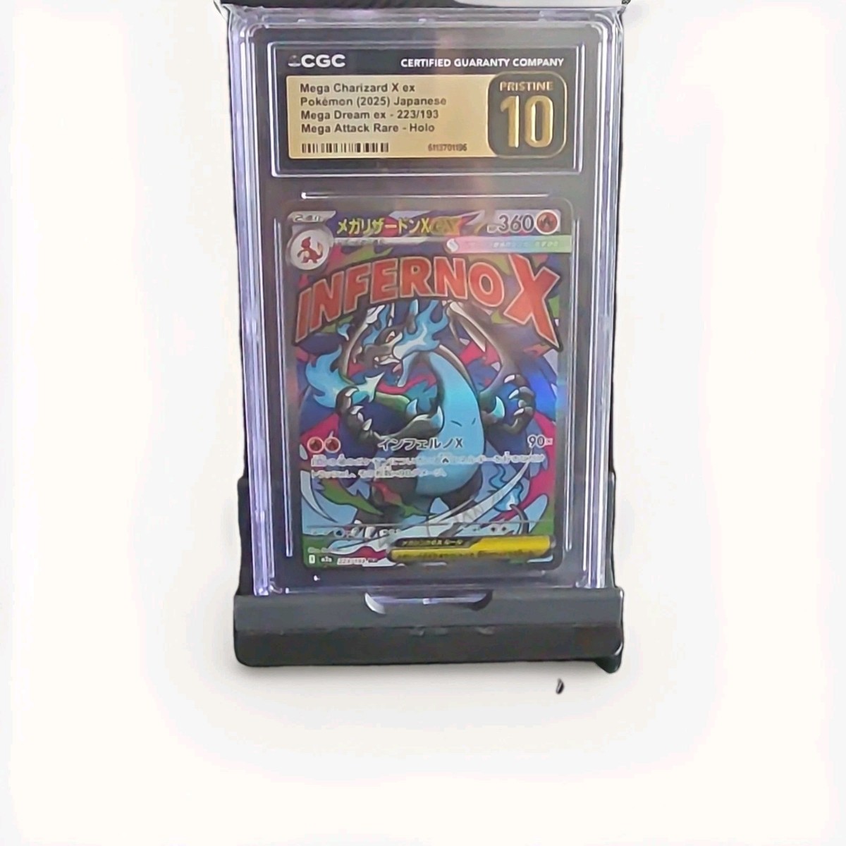 CGC Pristine 10 Mega Charizard X ex 223/193 Mega Dream ex Japanese