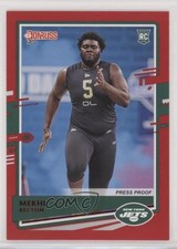 2020 Panini Donruss Rookie Press Proof Red Mekhi Becton #270 1if9