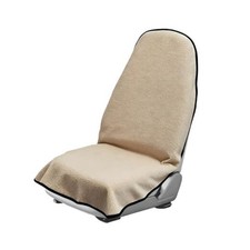Waterproof Car Towel Seat Cover, Non-Slip Soft Vehicle Sweat Towel Beige
