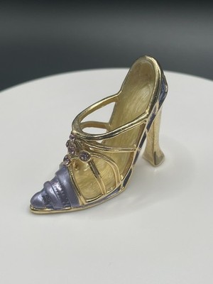 The Leonardo Collection: Crystal Delights Purple & Gold Miniature Heel