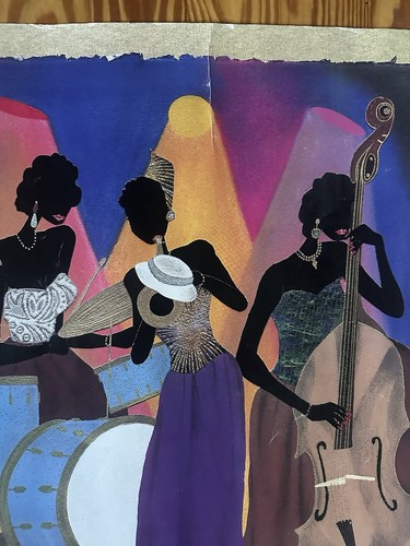 Leroy Campbell "No Man's Band" Signed Poster African American Art Music Woman - Picture 6 of 9