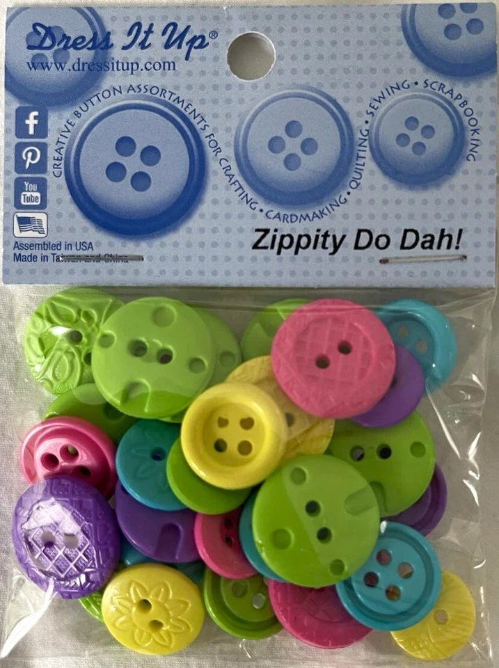 Dress It Up! Button Packs - SHAPES STARS ROUND MICRO TINY LARGE  - 51 choices - Image 3 of 4