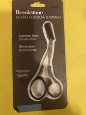 Brookstone Beard Scissor/ Trimmer. New Sealed