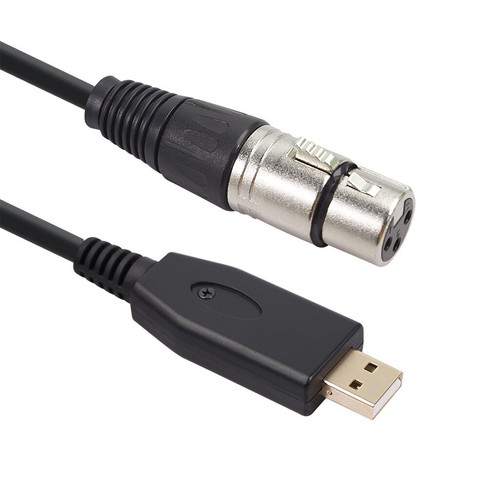 Cavo audio XLR femmina a USB adattatore convertitore da microfono a interfaccia USB - Foto 6 di 7