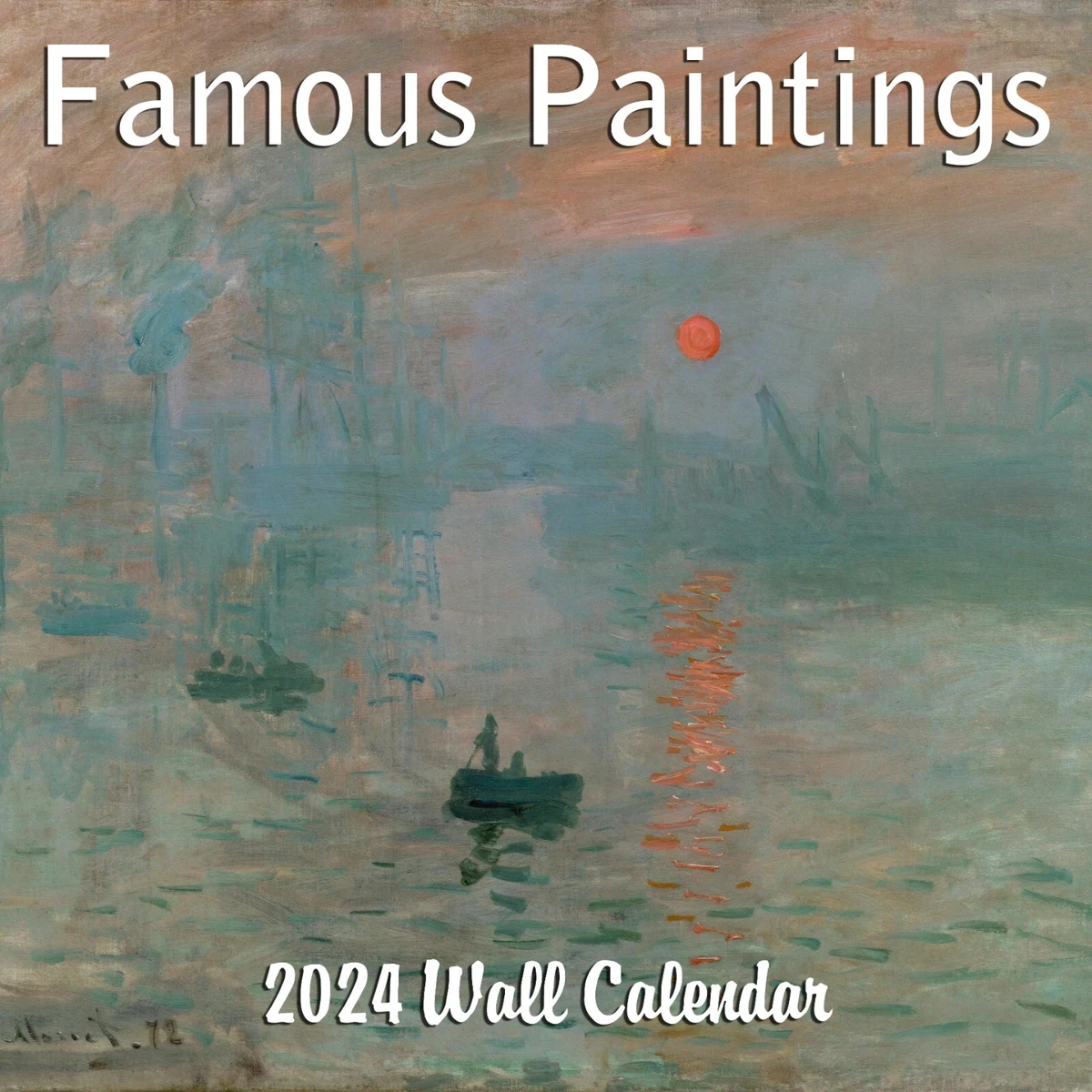 Van Gogh Calendar 2024 Square Artist Wall Calendar - 16 Month