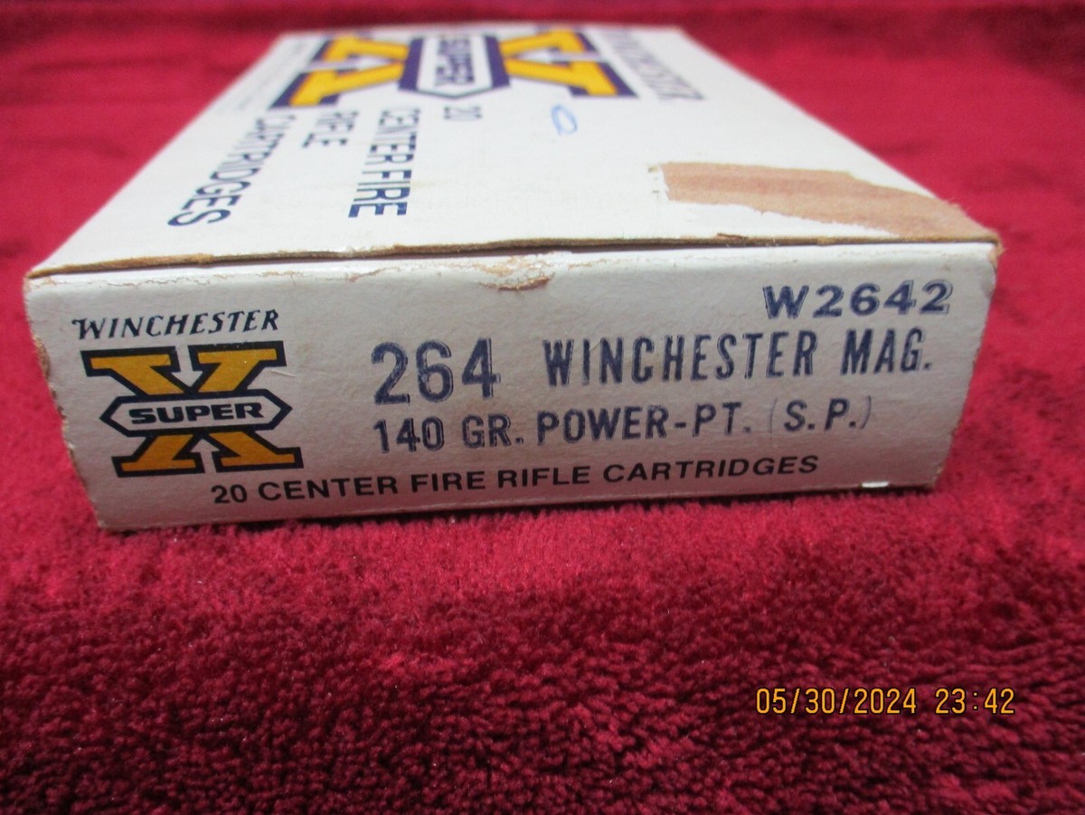 Vintage Winchester Super X, 264 Win. Mag., 140 gr. Ammo Box