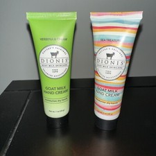 Dionis Goat Milk Sea Treasures Verbena Cream Hand Cream 1 Ounce Lot 2