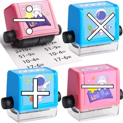 BLOOOK Roller Digitaler Lehrstempel ,1–100 Mathe Lernen Rollstempel, Addition