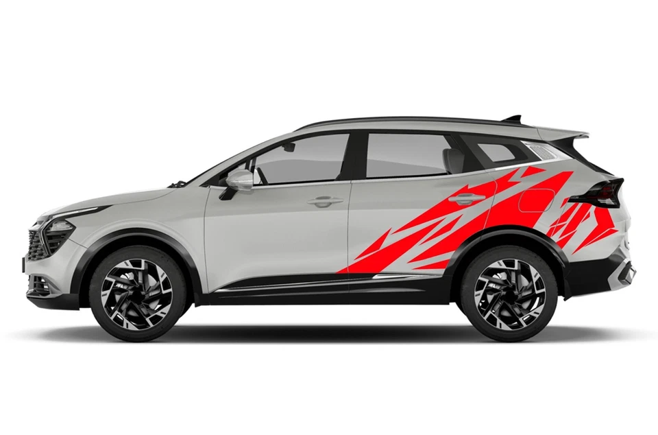 Patrón Geométrico Calcomanía Pegatina Diseño Gráfico Kit Forma Vinilo para Kia Sportage Foto 3 de 4