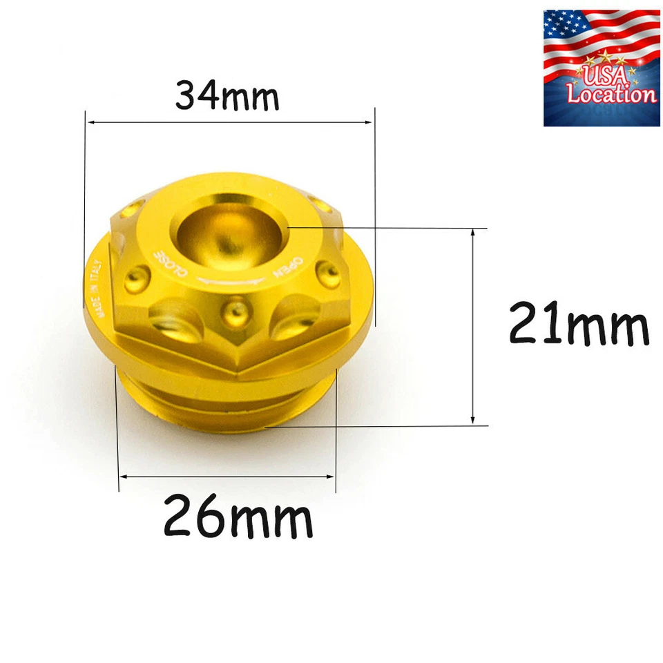 Tampa do tanque de enchimento de óleo do motor alumínio para Yamaha XV535 VIRAGO 1987-2000 - Imagem 2 de 4