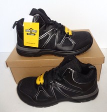 Mens Safety Boots Steel Toe Cap Black Leather New Work Combat Shoes UK Size 5.5