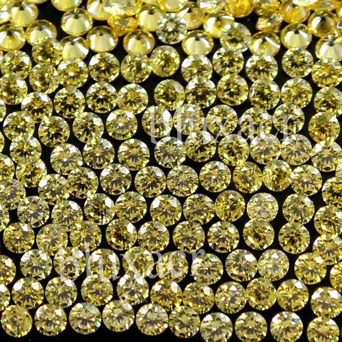 Natural Ceylon Yellow Sapphire 2.60 MM Round Shape Certified Gemstone 50 Pc Lot - Picture 6 of 9