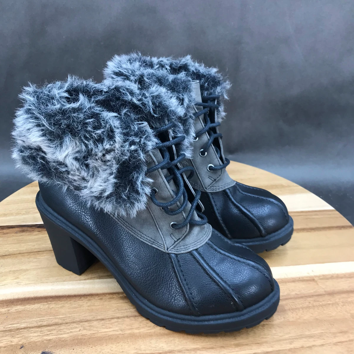 Gray duck boots clearance womens
