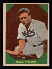 1960 Fleer #48 Hack Wilson Phillies HOF EX (5)