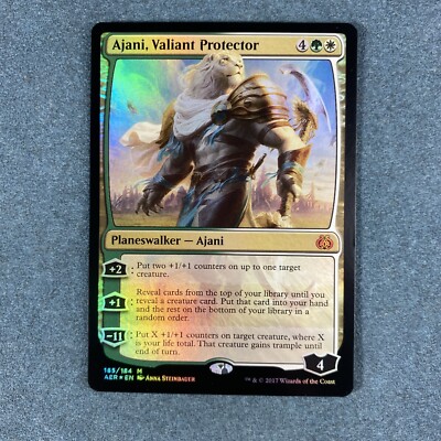 Ajani, Valiant Protector - Foil - Aether Revolt (Magic/MTG) NM