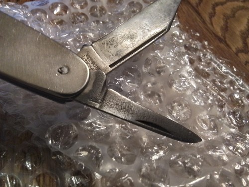 Vintage Kutmaster Utica NY USA 2 blade Stainless Steel Handle - Picture 5 of 10