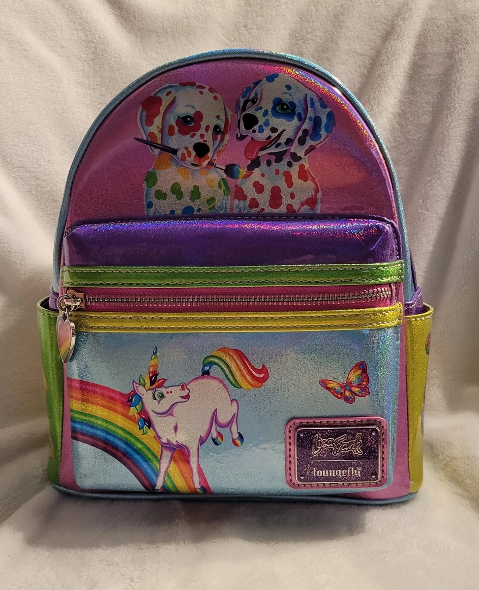 Loungefly Lisa Frank color block mini backpack | eBay