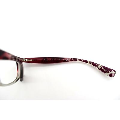 Ralph by Ralph Lauren RA7072 Purple Animal Print Cat-Eye Eyeglasses Ralph Lauren RA7072 1510 51-18-140mm Eyeglasses FRAMES ONLY  main image 3
