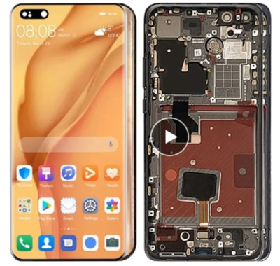 OEM LCD Display Touch Screen Digitizer Assembly Frame For Huawei P40 Pro+ Plus