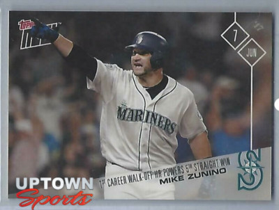 2017 Topps Now #227-Mike Zunino-1st Career Walk-off HR Powers 5th Straight Win