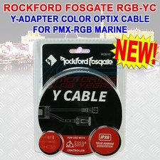 ROCKFORD FOSGATE RGB-YC Y-ADAPTER COLOR OPTIX CABLE FOR PMX-RGB MARINE NEW 