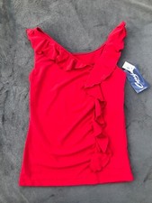 Capezio Dancewear Tank Top Size Medium in RED