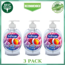 (3 Pack) Softsoap Aquarium Liquid Kitchen and Bathroom Hand Soap, 7.5 fl oz